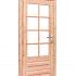 douglas enkele 8 ruits deur blank rechtsdraaiend 90x201cm