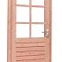 douglas enkele 6 ruits deur prestige blank met dubbelglas linksdraaiend 109x221cm