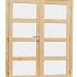 vuren dubbele 4 ruits deur blank 168x201cm