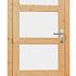 vuren enkele 4 ruits deur blank linksdraaiend 90x201cm