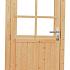 vuren enkele 6 ruits deur blank rechtsdraaiend 90x201cm