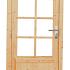 vuren enkele 8 ruits deur blank linksdraaiend 90x201cm