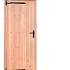 douglas enkele deur blank linksdraaiend zwart beslag 90x201cm