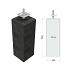 betonpoer l antraciet 18x18x58cm incl. set w19054 uitlopend