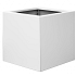 bloembak vlak wit 60x60x60cm