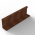bloembak module recht paneel a 90x28cm