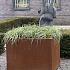bloembak vlak corten 210x210x60cm