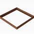 corten bloembak module 300x300x28cm
