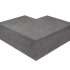 o.h. traptrede buitenhoek 40 20cm antraciet 60x60cm
