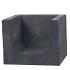 u element hoekstuk zwart 40x50x40cm
