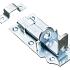 hangslotschuif vlak verzinkt 120mm