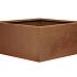 bloembak vlak corten 90x90x60cm
