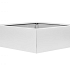 bloembak vlak wit 120x120x40cm