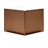 hoekstuk kantopsluiting corten uitwendig single flex 10cm
