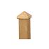 paalornament piramide hout 9x9cm