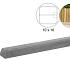 s1 eindbetonpaal mdk glad grijs 280x10x10cm
