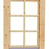 vuren draai  kiepraam blank met dubbelglas 84 4x120 4cm