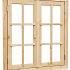 vuren dubbel uitzetraam blank met dubbelglas 112x120 5cm