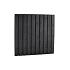 plankenscherm grenen 21pl. zwart gespoten 180x90cm