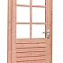douglas enkele 6 ruits deur prestige blank met dubbelglas linksdraaiend 109x221cm