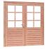 douglas dubbele 6 ruits deur prestige blank met dubbelglas 202x221cm