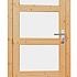vuren enkele 4 ruits deur blank linksdraaiend 90x201cm