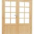 vuren dubbele 8 ruits deur blank 168x201cm