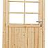 vuren enkele 6 ruits deur extra breed blank rechtsdraaiend 112x201cm