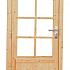 vuren enkele 8 ruits deur blank linksdraaiend 90x201cm
