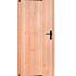douglas enkele deur blank linksdraaiend zwart beslag 90x201cm