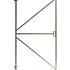 verstelbaar verzinkt stalen poortframe met slotkast uitsparing 180x100cm