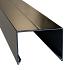 afdekkap aluminium zwart met sponning 5 1cm 4 5x6 1x179 5cm