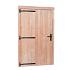 douglas enkele deur extra breed blank linksdraaiend met zwart beslag 119x209cm