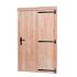 douglas enkele deur extra breed blank rechtsdraaiend met zwart beslag 119x209cm