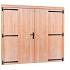 douglas dubbele deur blank extra breed met zwart beslag 255x209cm