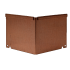 hoekstuk kantopsluiting corten inwendig single flex 10cm