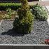 palissadeband rond zwart 6x25x50cm uitlopend
