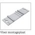 vloermontageplaat t.b.v. balk 35x25mm