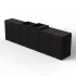 container ombouw 240l 2 stuks grafietzwart met vast deksel