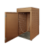 container ombouw 240l 1 stuk corten met tuinbak