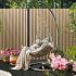 composiet scherm stripes black oak 180x180cm