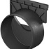 aco hexaline eindplaat met zijuitloop 110mm