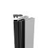 boston aluminium variabel hoekprofiel voor paal ral9005 l200cm