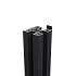 boston aluminium h paal 7 5x7 5x300cm ral9005 incl. afwerkingsprofiel 4x24mm