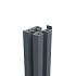 boston aluminium poortpaal 9x9x275cm dikte 4mm hol ral7016
