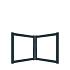 boston maatwerk dubbele poort klein max b400cm h100cm incl. insteekslot