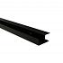 stalen hoekprofiel gepoedercoat t.b.v. h gleufpaal zwart 4x8x220cm