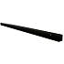 stalen u profiel gepoedercoat t.b.v. h gleufpaal zwart 3 5x4x220cm