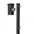 hillfence paal metaal zwart gecoat 6x4x240cm incl. aansluitset en afdekkap 