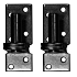 set plaatduimen zwart 16mm t.b.v. zwart stalen frame 2st 